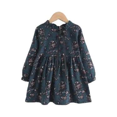 Imagem de Vestido Casual Floral Para Meninas, Roupas De Princesa Para Crianças D