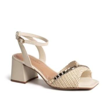 Imagem de Sandália Tanara de Salto Bloco Feminina T9161-Feminino