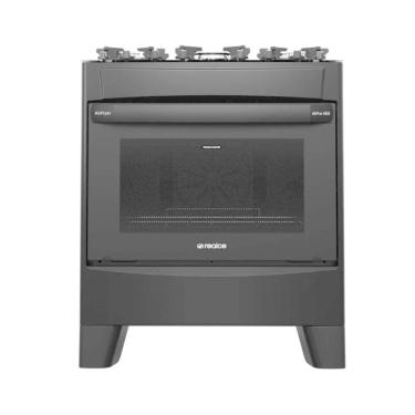 Imagem de Fogão 5 Bocas A Gás/elétrico Com Airfryer  Alpro 450 Realce CR233 Preto 110V