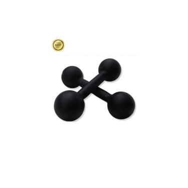 Imagem de Par Halter Super Premium Bola Pintado 1kg Peso Musculação-Unissex