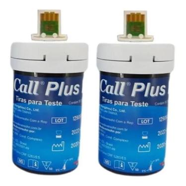 Imagem de 300 Fitas Hgt Tiras Reagentes Medir Glicose On Call Plus 2 - Congratul