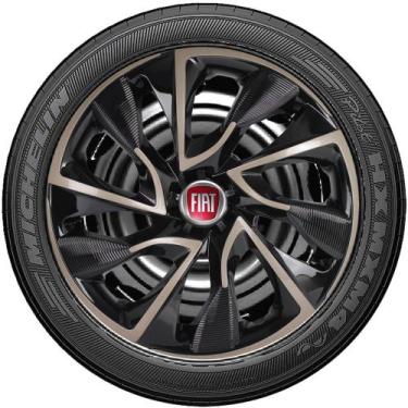 Imagem de Jogo 4 Calotas Esportivas Ds4 Aro 13 Fiat Argo Fiorino Strada Idea Tip