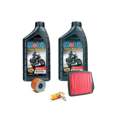 Imagem de Óleo Mobil Filtro Óleo Filtro Ar Vela Falcon Nx 400 Nx4 Kit