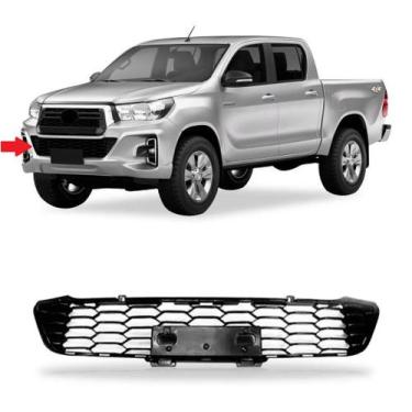 Imagem de Grade Inferior Central Parachoque Toyota Hilux 2019 2020 - phd
