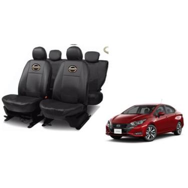 Imagem de Conjunto Capa de Couro Versa 21-24 Proteção Contra Sujeira e Água - fe