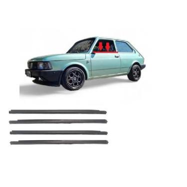 Imagem de Kit 4 Pestanas Vidro Inteiriço P/ Fiat 147 - JAHU