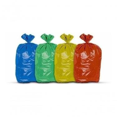 Imagem de Saco para Lixo Saco de Lixo 40 Litros Coloridos Uso Doméstico e Comercial Kit 4 Pacotes...