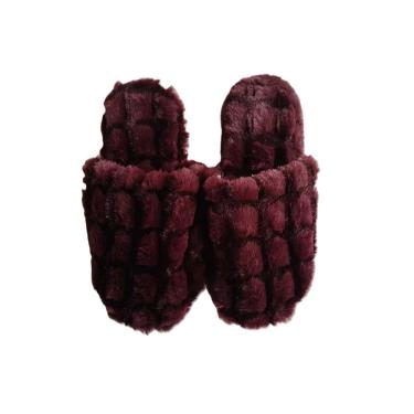 Imagem de Pantufa Feminina Fechada Vermelha Basic+ Nº 33/34