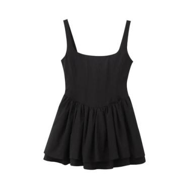 Imagem de Vestido Mini Sem Mangas E Costas Descobertas Para Mulheres, Moda Com D