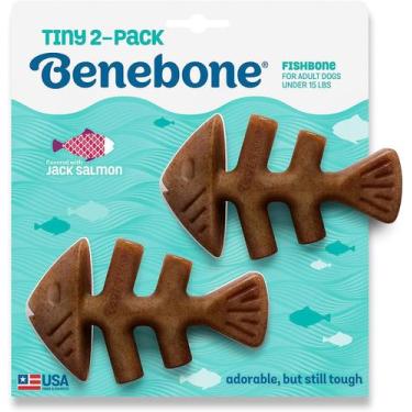 Imagem de Brinquedo De Roer Benebone Fishbone Tiny 2-pack Cães Até 7kg