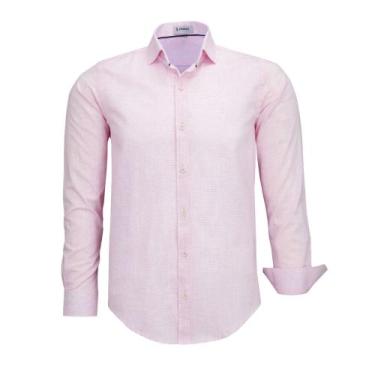 Imagem de Camisa Social Amil Masculina Comfort Manga Longa 100% Algodão Elegante