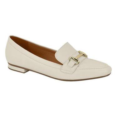 Imagem de Sapato Mocassim Loafer Feminino Vizzano Fivela Bico Fino1351, Branco o