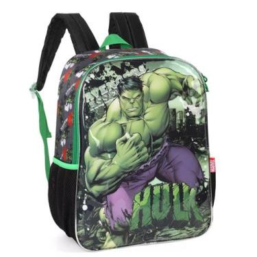 Imagem de Mochila Bolsa Reforçada Escolar Hulk Infantil Juvenil Luxcel