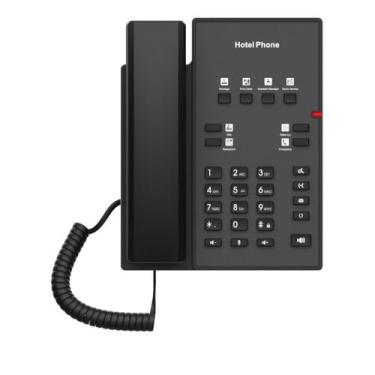 Imagem de Telefone IP Fanvil H1 Hotel 2 Linhas SIP PoE Preto