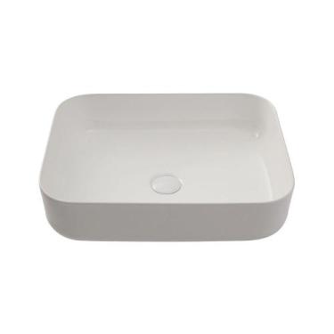 Imagem de Cuba De Apoio Banheiro 50,5 Cm Fluorita Pingoo.casa Branco