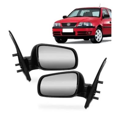 Imagem de Par Retrovisor Gol G3 1999 A 2008 G4 2006 A 2013 2 Portas Sem Controle