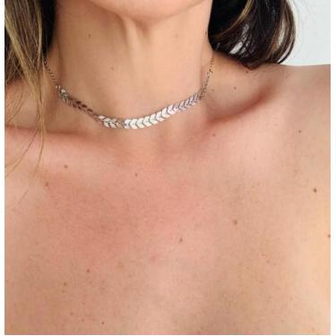Imagem de Colares chocker folheado a Ouro e Prata estilo calda de sereia - Dondo