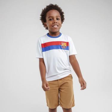 Imagem de Camiseta Infantil Menino Barcelona Dynamo Branco Original, 8