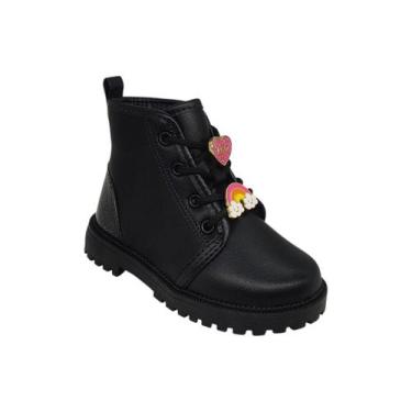 Imagem de Bota Infantil Coturno de Bebê Com Pingente Confortável Molekinha 21265