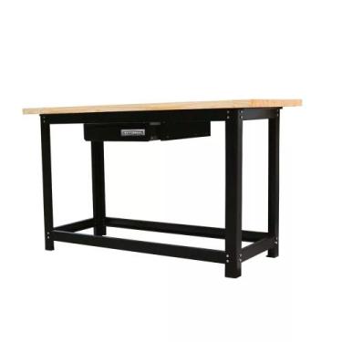 Imagem de Bancada desmontável aberta 1.500 x 600 mm com tampo de pinus - Rotterm