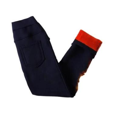 Imagem de Leggings De Inverno Para Meninas, Calças Grossas E Quentes De Lã, Calç
