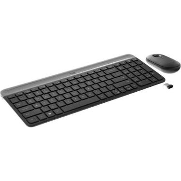 Imagem de Kit Teclado e Mouse sem Fio Logitech MK470 - Padrão US - 1000dpi - Rec