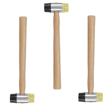Imagem de Martelo Ponta Intercambiavel Kit 3 Montagem Obra Artesanato Manutençao