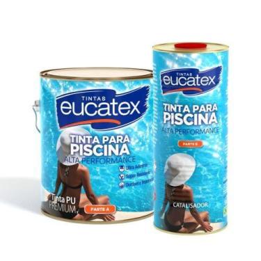 Imagem de Tinta Poliuretano PU Bi Componente Kit para Piscina Branco Alta Resist