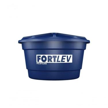 Imagem de Reservatório Caixa D`água Polietileno com Tampa Superfície Lisa Azul Fortlev 1000L