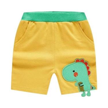 Imagem de Shorts De Algodão Em Cores Sólidas Para Meninos, Roupas De Lazer Para 