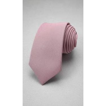 Imagem de Gravata Social Lisa Fosca Rosa Claro - Congratulations Store