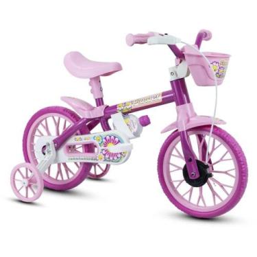 Imagem de Bicicleta Infantil Aro 12 Flower Mod.2 com Rodinhas - Nathor