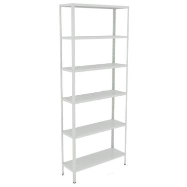 Imagem de Estante EAF013 sem Porta 6 Prateleiras Aço 70CM Branco Elite Aço