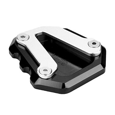 Imagem de Almofada de suporte lateral, almofada de suporte lateral de alta resistência em liga de alumínio para motocicleta para autociclo(Preto profundo)