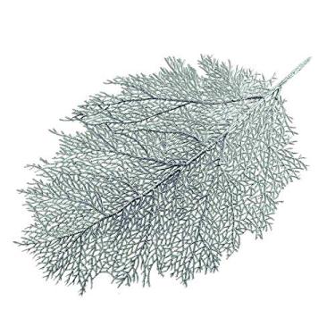 Imagem de Mimo Style Leaf Lugar Americano, Prata, 56.5 x 35 cm