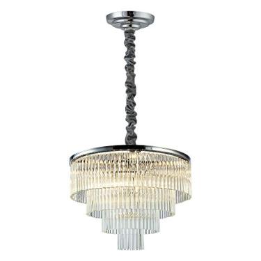 Imagem de Pendente Vivi Bella Iluminação Vivi No Voltagev Cromado/ Transparente