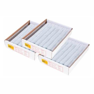 Imagem de Kit Wire-o para encadernação 2x1 branco 5/8 - 7/8 - 1 1/4 125 un