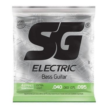 Imagem de Encordoamento Corda 040 Contra-baixo 4 Cordas Sg Níquel