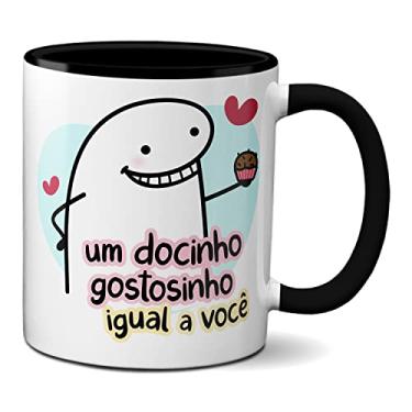 Imagem de Caneca Flork Namorados Um Docinho Gostosinho Igual A Você (Preta)