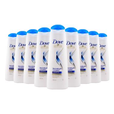 Imagem de Shampoo Dove Nutritive Solutions Reconstrução Completa Nutre E Repara 400ml (Kit com 9)