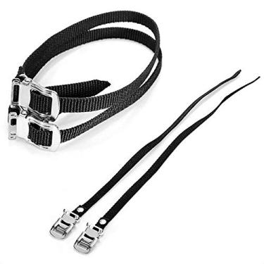 Imagem de VANICE 1 par de tiras para pedal de bicicleta, tiras universais para pedal de substituição para bicicleta ergométrica/bicicleta