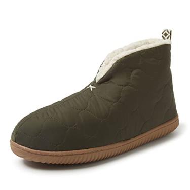 Imagem de Dearfoams Pantufa masculina para aquecimento interno/externo, Loden, Small