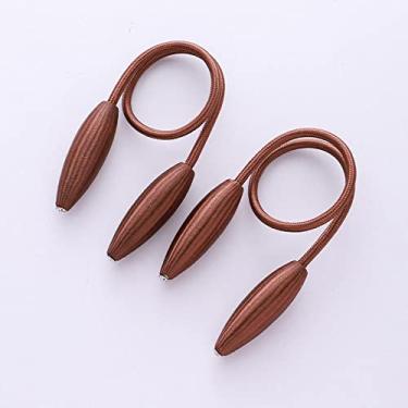 Imagem de Cinta de cortina DIY criativa sem perfuração e sem instalação, fivela magnética, prendedores de cortina, T11,2 PCS