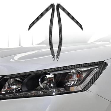 Imagem de JEZOE Lâmpada para decoração de sobrancelhas guarnição adesivo decalque, para Honda Accord 2014 2015 2016 2017 Acessórios exteriores do carro