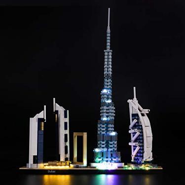 Imagem de Lightailing Light Set for (Architecture Dubai) Building Blocks Model - Led Light kit Compatible with Lego 21052(NOT Included The Model)