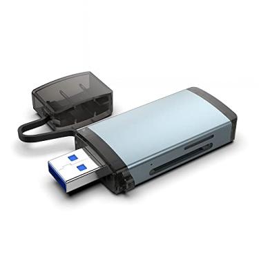 Imagem de SZAMBIT Leitor de Cartão SD USB 3.0, Leitor de Cartão de Memória Power Expand com Conectores Duplos, para Cartões SDXC, SDHC, SD, MMC, RS-MMC, Micro SDXC, Micro SD, Micro SDHC e UHS-I