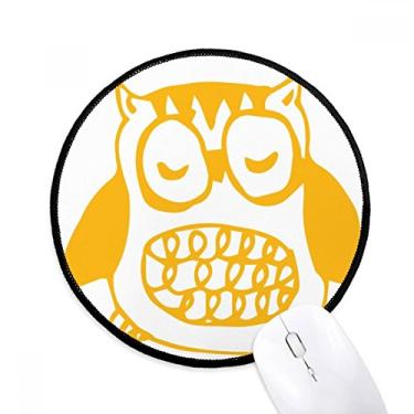 Imagem de DIYthinker Tapete de mouse para computador com estampa de coruja gorda protege animal amante de animais de estimação para computador