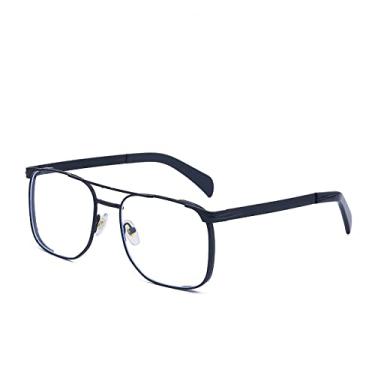 Imagem de Óculos de sol quadrados masculinos de luxo designer masculino vintage óculos de sol de condução sombras uv400 óculos de metal, preto claro, tamanho único