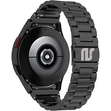 Imagem de Pulseiras NSmart compatível com Galaxy Watch4 e Galaxy Watch5 - Nandos-Store (Preto 3 elos)