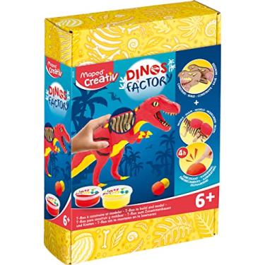 Imagem de Kit Creativ Dinos Factory, Massa de Modelar, Maped, 907210